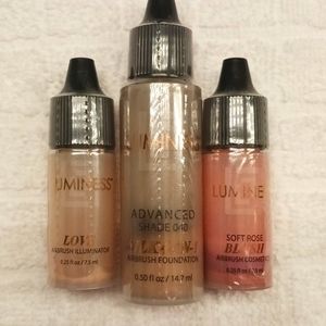 Luminess Aibrush Foundation, Blush and Illuminator unopened.